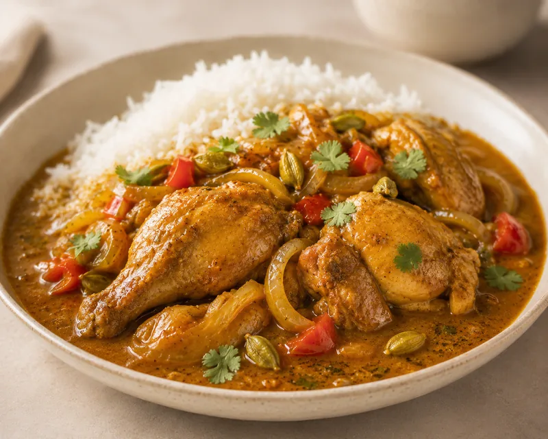 Cardamom Braised Chicken Curry